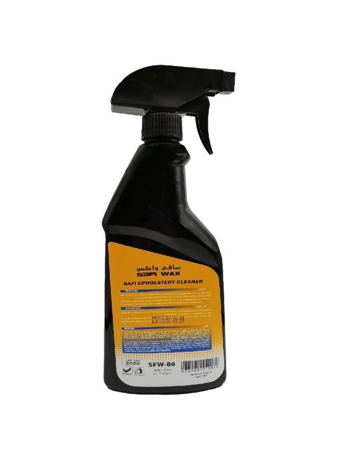 سافي واكس بخاخ SAFI WAX لتنظيف المفروشات (SFW-86) سعة 500 مل - منظف لأقمشة ومقاعد السيارات الجلدية، ومزيل للبقع عن السجاد والفينيل؛ بخاخ متعدد الاستخدامات لتنظيف المفروشات يشمل مقاعد السيارات، وألواح الأبواب، وبطانة السقف، والأثاث المنزلي. - Image 3