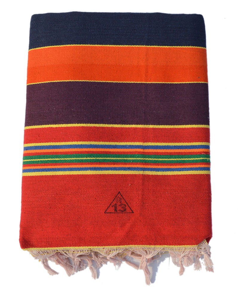 Mandhania Striped Solapuri Carpet (Multicolour, Cotton, 56 inch x 86 inch) Pack of 1 - Image 2