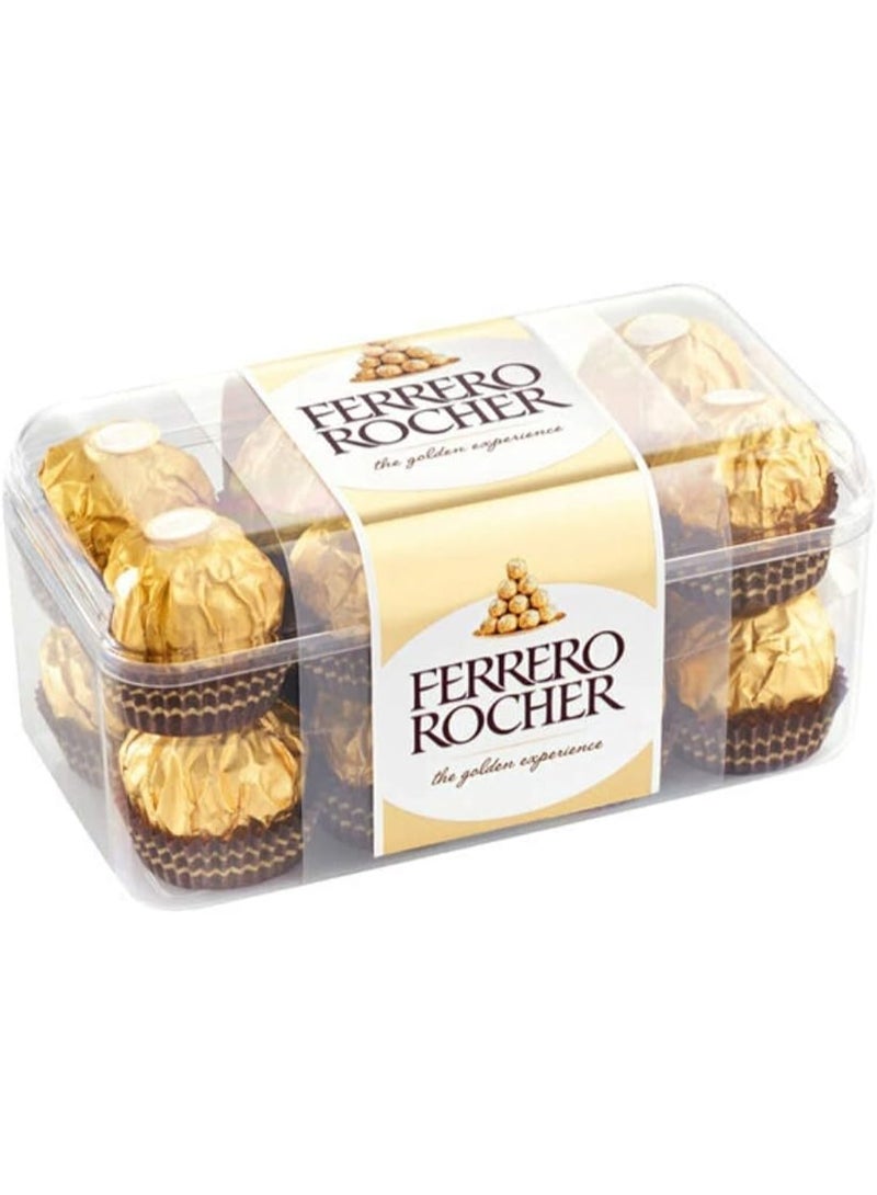 Ferrero Imported Ferrero Rocher Chocolate - 16 Pieces - 200g - Rich Hazelnut Flavour - Image 1