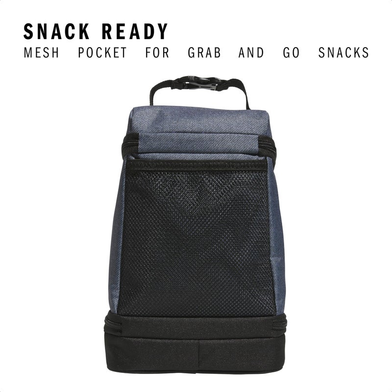 adidas Excel Insulated Lunch Bag, Cooler with Zipper, Pocket for Ice Pack, and Clip, Temperature Control Insulation - Image 4