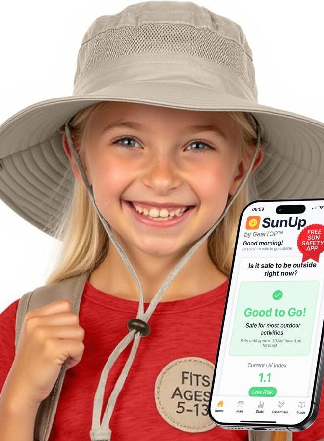 GearTOP (1 Pack, Khaki) - Fishing Hat and Safari Cap with Sun Protection Premium Hats for Men and Women - Image 1