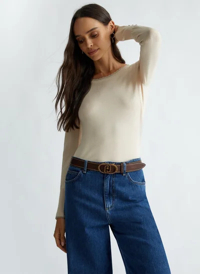 Liu Jo Brown leather belt