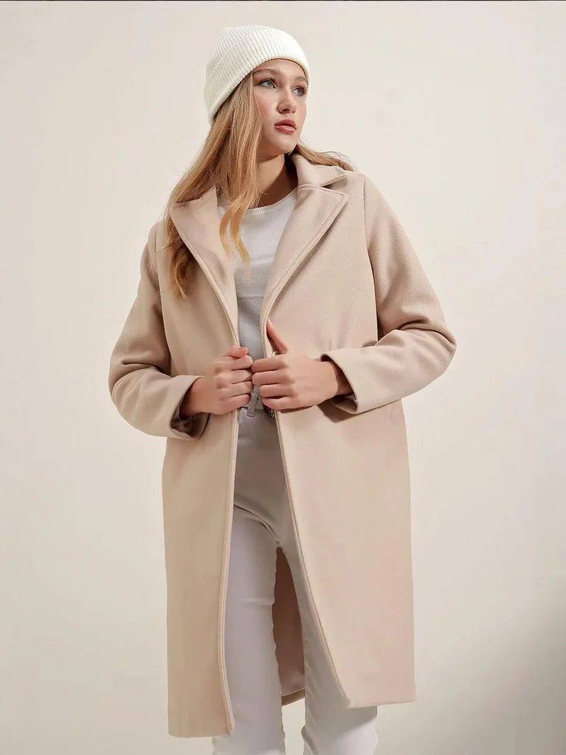 بيغ دارت معطف طويل بأزرار وجيوب من