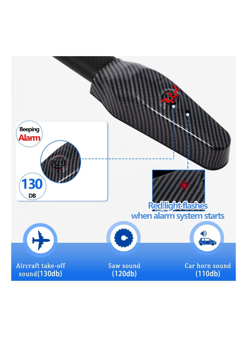Y&D Steering Wheel Lock with Alarm, Heavy Duty Anti-Theft Car Device Theft Prevention Universal Fit for Vehicle Truck Van SUV Security 2 Keys  - Image 3
