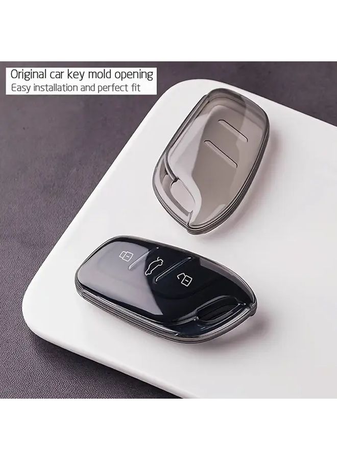 غطاء حماية عالمي كامل التغطية لمفاتيح السيارة، شفاف أسود، غلاف فردي مناسب لـ Roewe CLEVER RX3 RX5 RX8 D7 I5 I6MAX Ei5 D5X DMH MG ZS MG4 EV MG5 Scorpio MG6 جهاز التحكم الذكي عن بُعد - Image 5