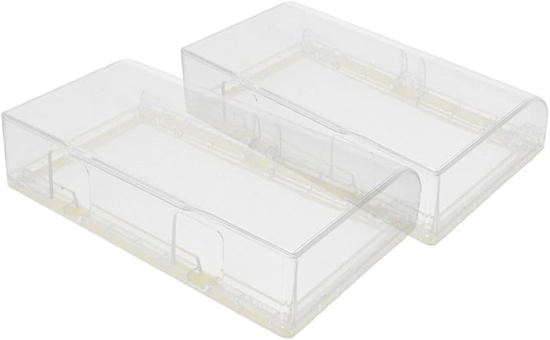 غطاء مزدوج للمقبس الكهربائي الخارجي المقاوم للعوامل الجوية بشفافية، علبة من قطعتين - Image 1