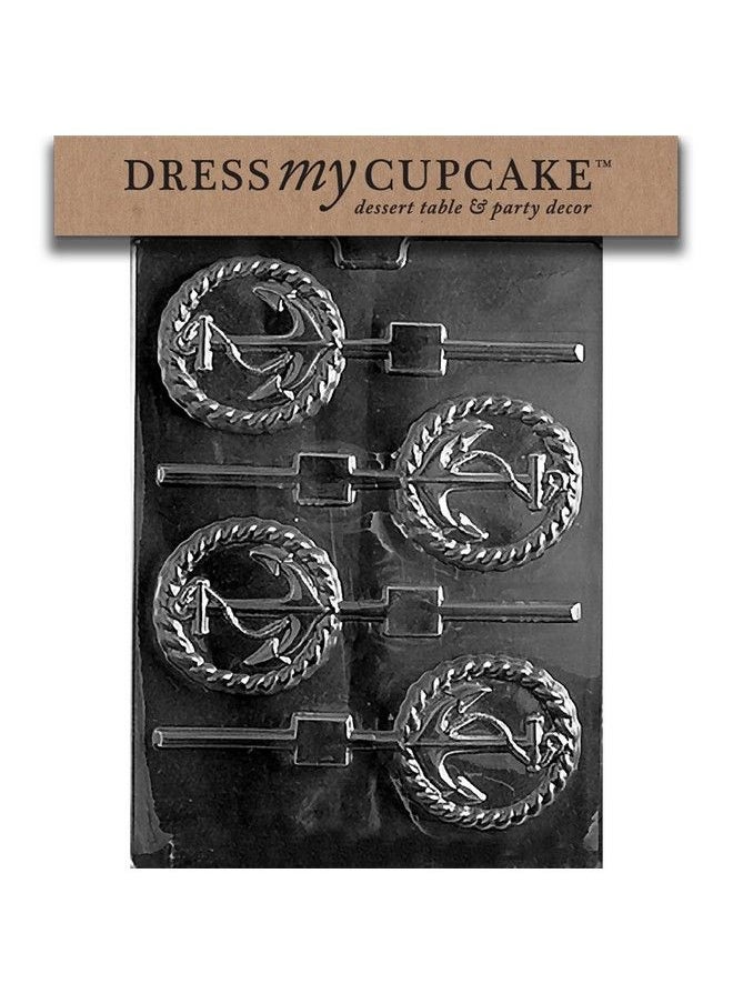 Dress My Cupcake N028 Nautical Anchor Lollipop Chocolate Mold  - Image 1