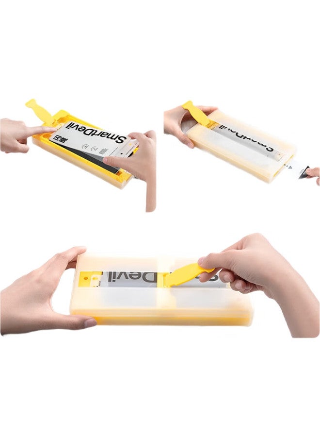 SmartDevil حماية شاشة زجاجية مقسّاة سمارت ديفيل لهواوي ميت 70 Rs، فيلم ناعم مقسّى كامل الغراء مع تصميم منحني، فيلم حماية هاتف مضاد للسقوط بدقة عالية، P - Image 1