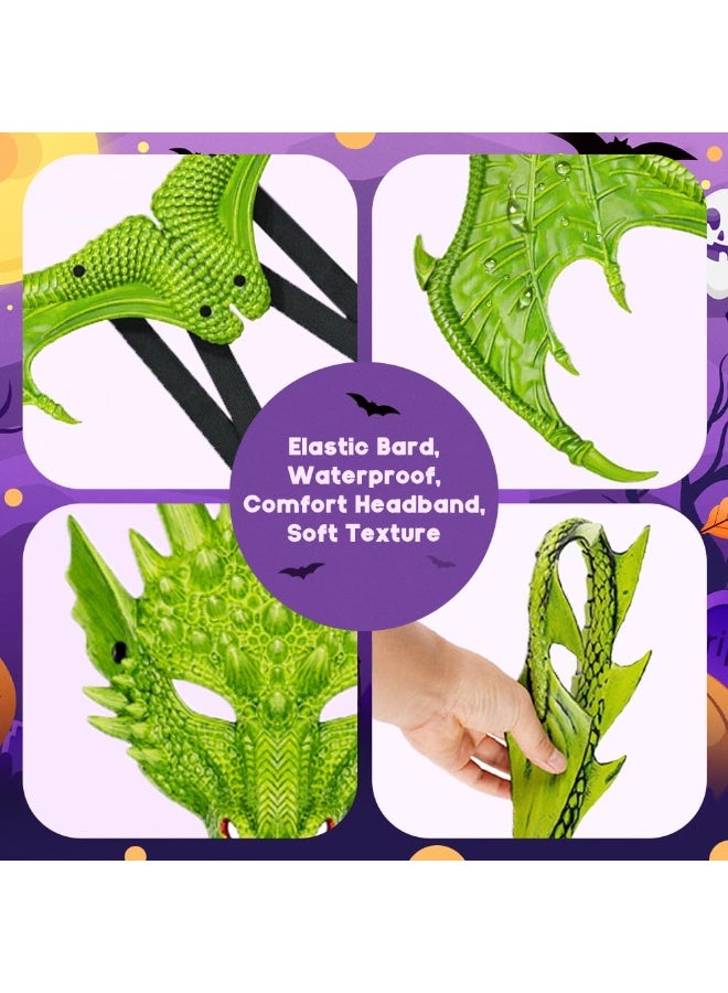 VUCATIN Dragon Costume Cosplay Costume for Kids Dinosaur Wings Tail Mask Set Boys Girls Children Dress Up Props for Festival Cosplay Party Dress Halloween - Image 4