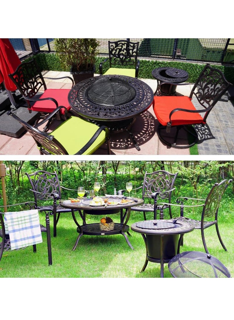 Schondor Furniture Barcelona | Firepit Short | 4 Seater | Outdoor Furniture | Dining Table | Perfect for Any Outdoor Space | Garden | Backyard | Patio  - Image 4