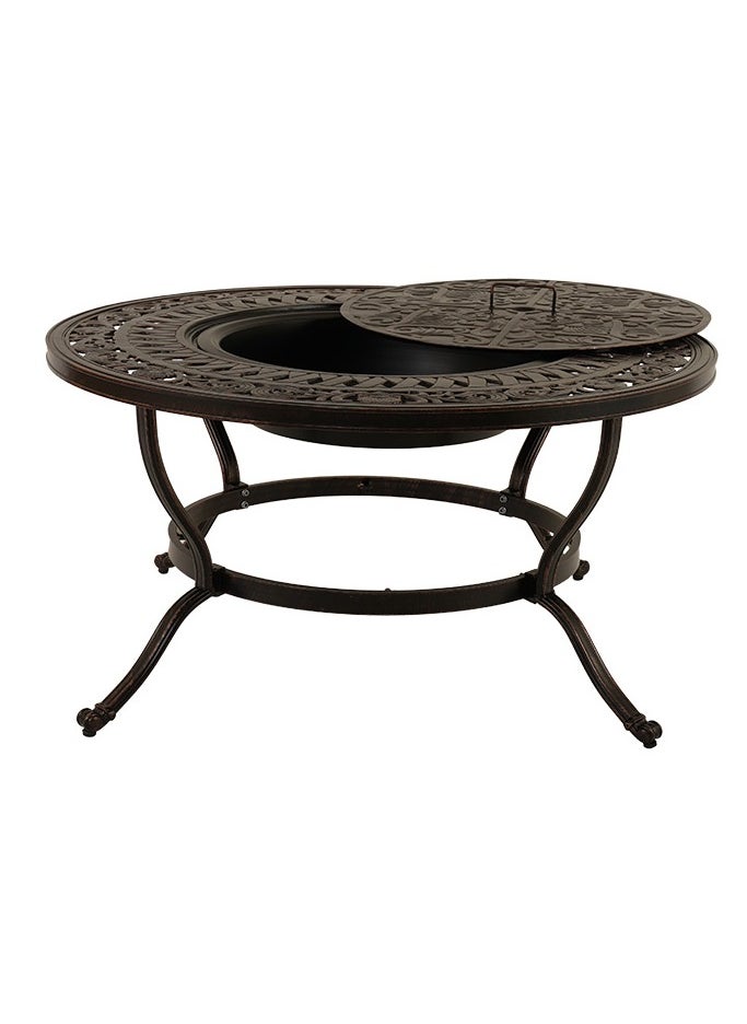 Schondor Furniture Barcelona | Firepit Short | 4 Seater | Outdoor Furniture | Dining Table | Perfect for Any Outdoor Space | Garden | Backyard | Patio  - Image 1