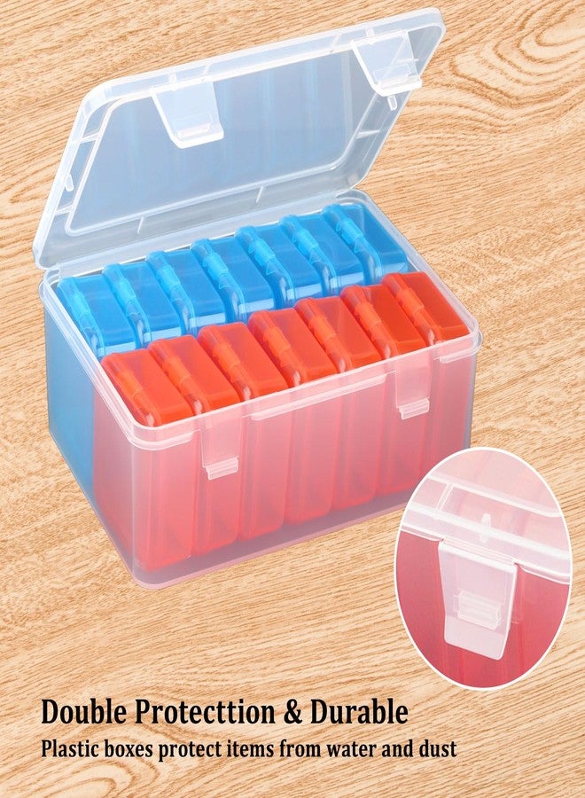 Mathtoxyz Bead Organizer Box,15 Pieces Small Plastic Storage Cases with Hinged Lid - Image 3