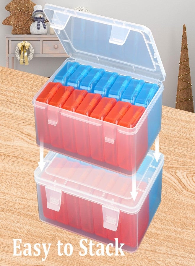 Mathtoxyz Bead Organizer Box,15 Pieces Small Plastic Storage Cases with Hinged Lid - Image 4