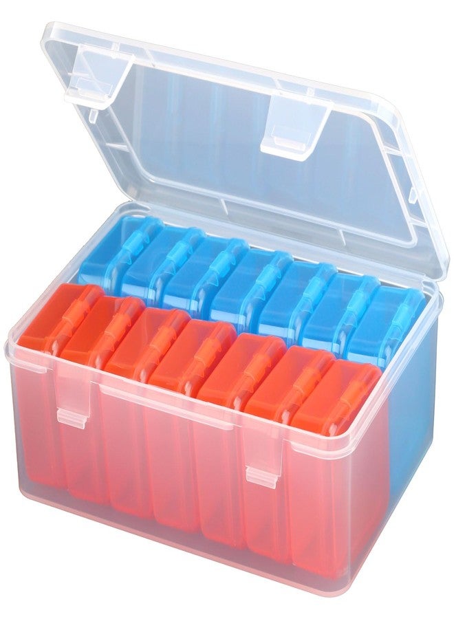 Mathtoxyz Bead Organizer Box,15 Pieces Small Plastic Storage Cases with Hinged Lid - Image 1