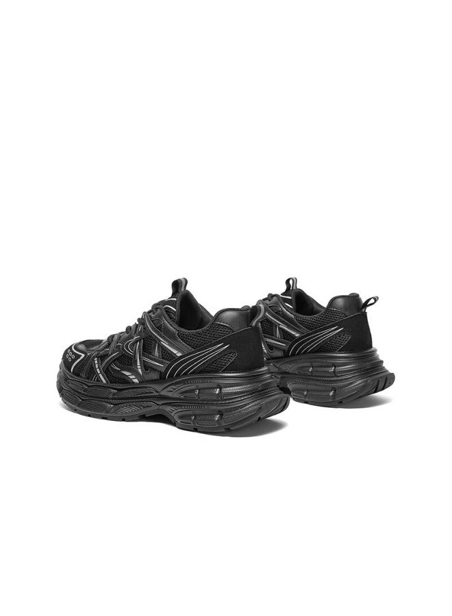 Belle Zhang Linghe Same Style Starry Track Casual Shoes For Men, Dad Shoes, Black, Size 40 - Image 2
