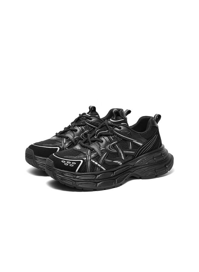 Belle Zhang Linghe Same Style Starry Track Casual Shoes For Men, Dad Shoes, Black, Size 40 - Image 4