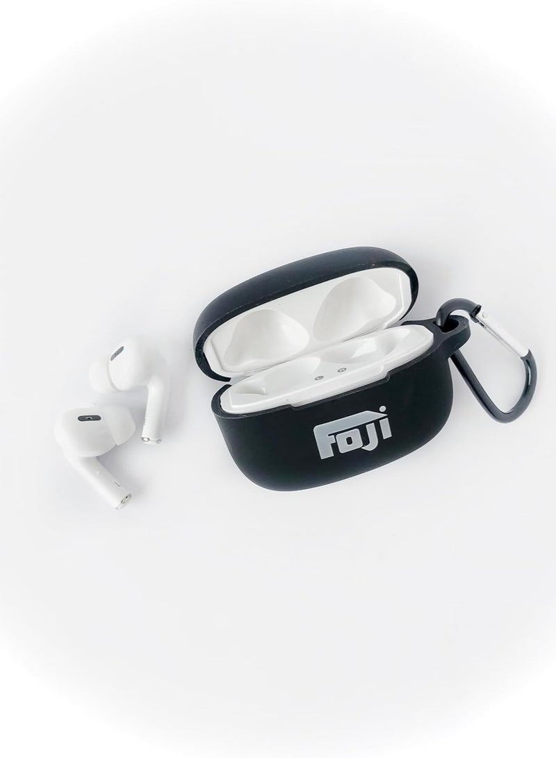 Foji FOJI Bluetooth 5.1 Wireless Earbuds with Mic, Touch Control, Fast Charging Case, High Bass, Noise Isolation, Black - Image 2