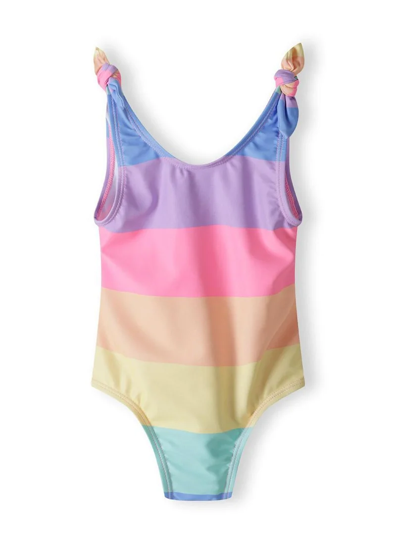 MINOTI 2-Pack Girls' One-Piece Swimsuits with Knot Shoulder Straps