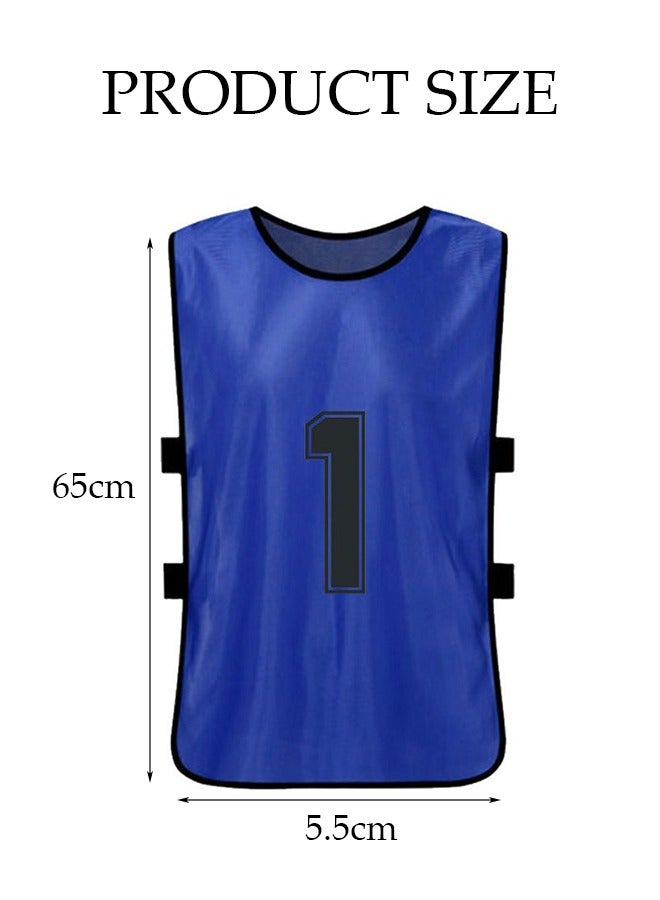 12 PCS Adults Soccer Pinnies Quick Drying Football Jerseys Vest Scrimmage Practice Sports Vest Breathable Team Training Bibs - Image 4