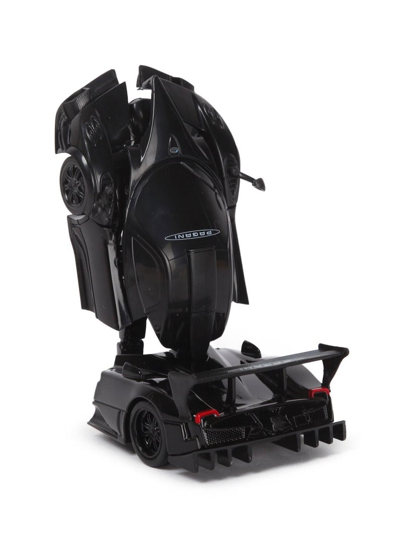Pagani Zonda R Transformable Car 1:32 Scale - Black