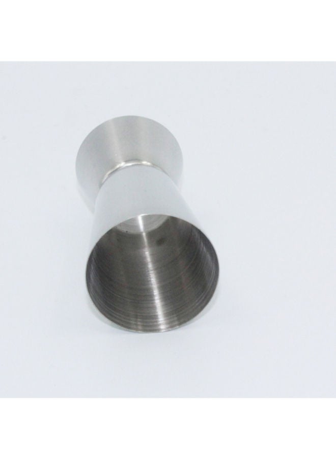 NIBEMINENT Stainless Steel Cocktail Double Head Measuring Cup Silver 3.9 x 6.6centimeter  - Image 2