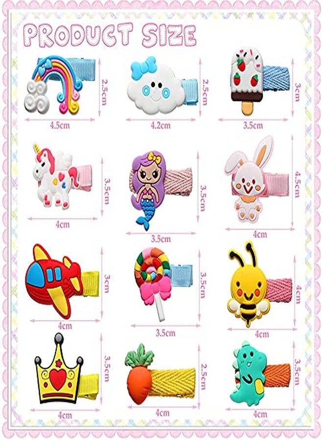 FAMEZA 10 PiecesGirl Children Hair Clips Baby Girls Hair Clips Cute Hairpins Alligator Clip Hair Hairpins Set Hair Accessories for Baby Girls Infants Toddlers Kids Children - Image 2