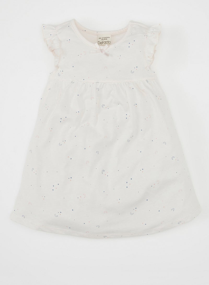 DeFacto Star Print Short Sleeve Cotton Pajama Set  - Image 1