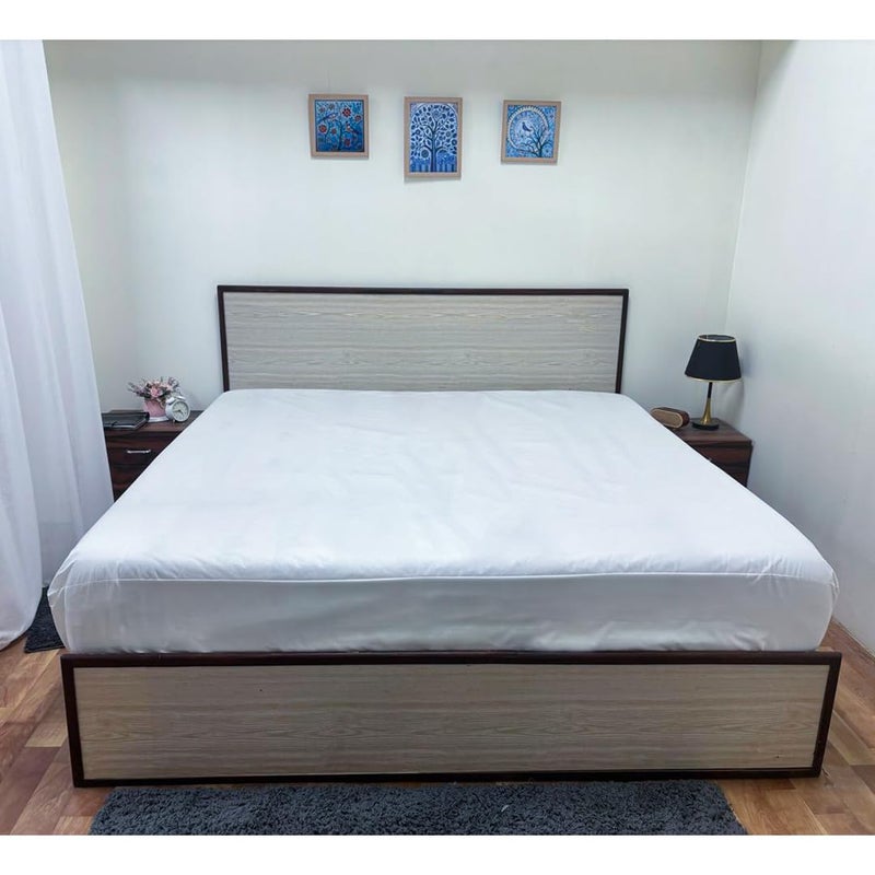 Bright Décor Waterproof Mattress Protector Single Size 100 Leakproof Hypoallergenic NonWoven Elastic Fitted Cover 36x78 Inch 10 Inch Depth White - Image 1