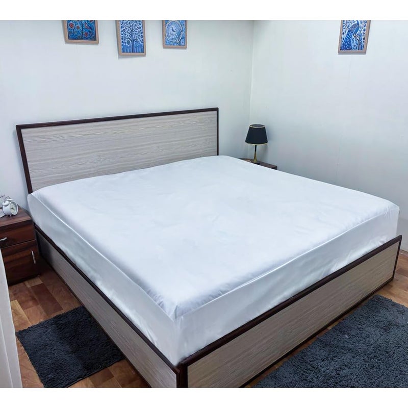 Bright Décor Waterproof Mattress Protector Single Size 100 Leakproof Hypoallergenic NonWoven Elastic Fitted Cover 36x78 Inch 10 Inch Depth White - Image 5