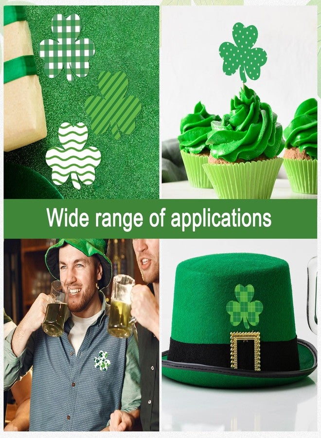 COCHIE 400PCS St. Patrick's Day Shamrock Stickers for St Patricks Day Decorations, Green Saint Patrick's Day Sticker Party Favor Supplies Parties Accessories Holiday Gifts (Pattern) - Image 4