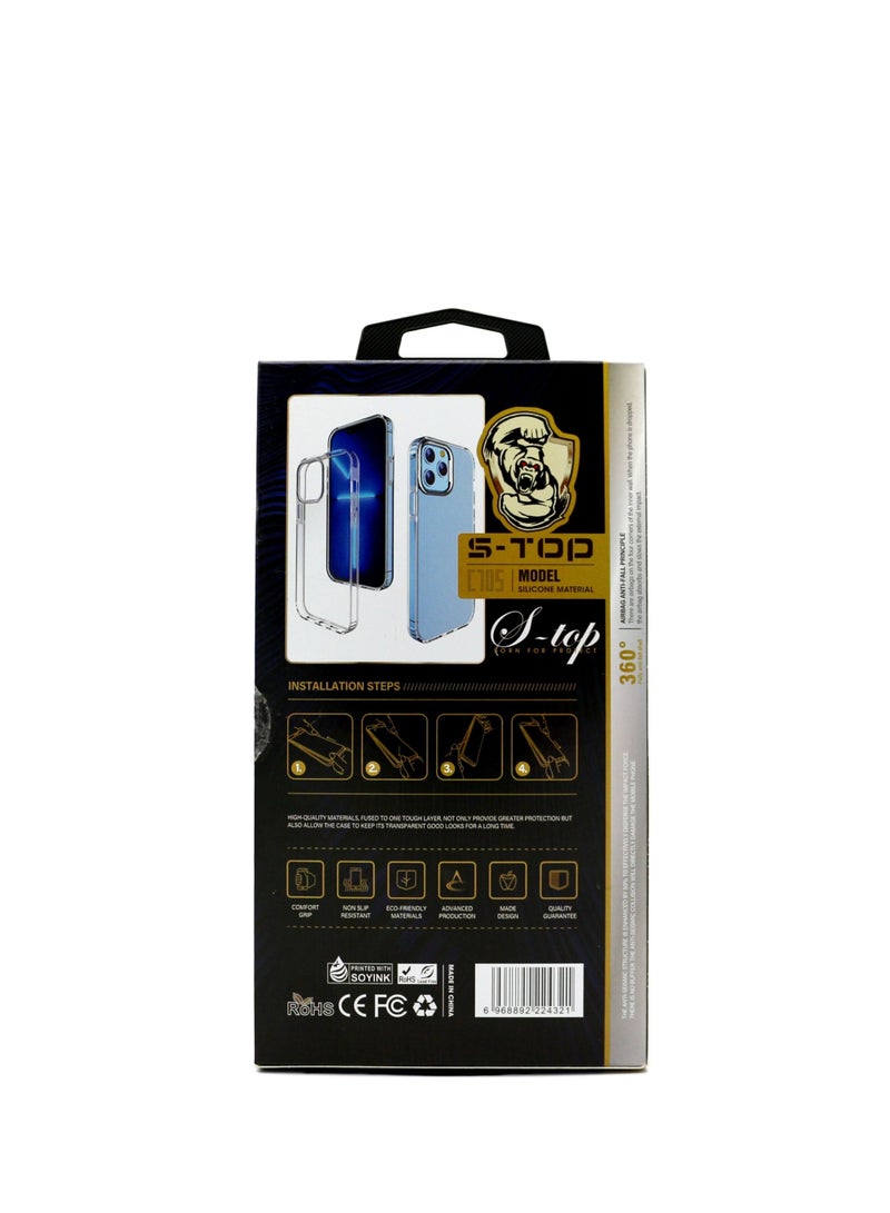 S-TOP Soft Edge Protection TPU Case Soft Edges Shockproof Anti-fall Thin Transparent Cover Case for iPhone 11 Size 6.1 inch by S-TOP - Image 2