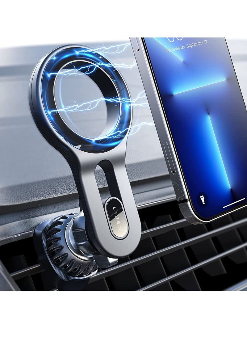 Excefore Compatible for MagSafe Car Mount, Magnetic Phone Holder for Car [Easily Install] Hands Free iPhone Car Holder Mount Fit for iPhone 13 12 Pro Max Mini MagSafe Case - Image 1