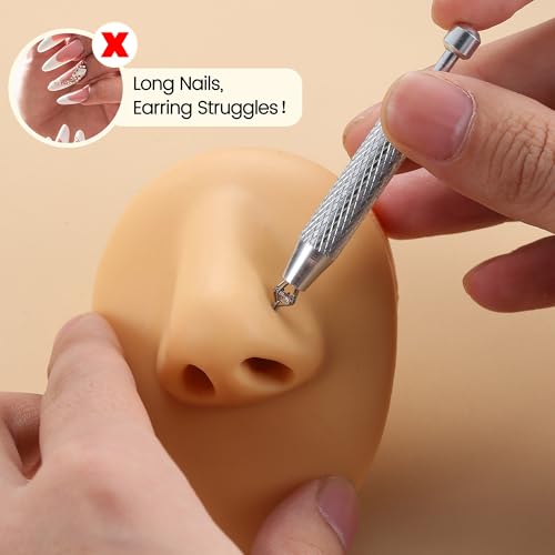 GEMQUEEN Piercing Ball Grabber Reacher Tool - Stainless Steel Piercing Jewelry Tools 4 Claw Holder Removal Pick Up Assistant Tool for Changing Jewelry IC Chip Electronic Components Small Parts 2 Pcs - Image 4