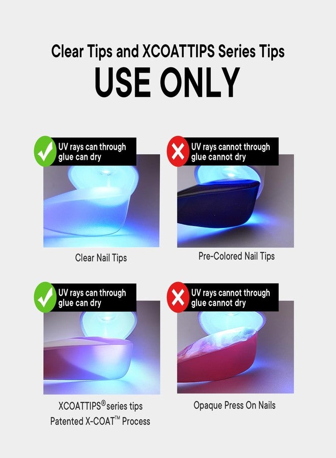 BTArtboxnails XCOATTIPS Solid Nail Glue Gel - 30g Gap-Filled Gel Nail Glue for Nail Tips Press on Nails, Upgrade Cure Needed UV Nail Gel for Acrylic Fake Nail - Image 2