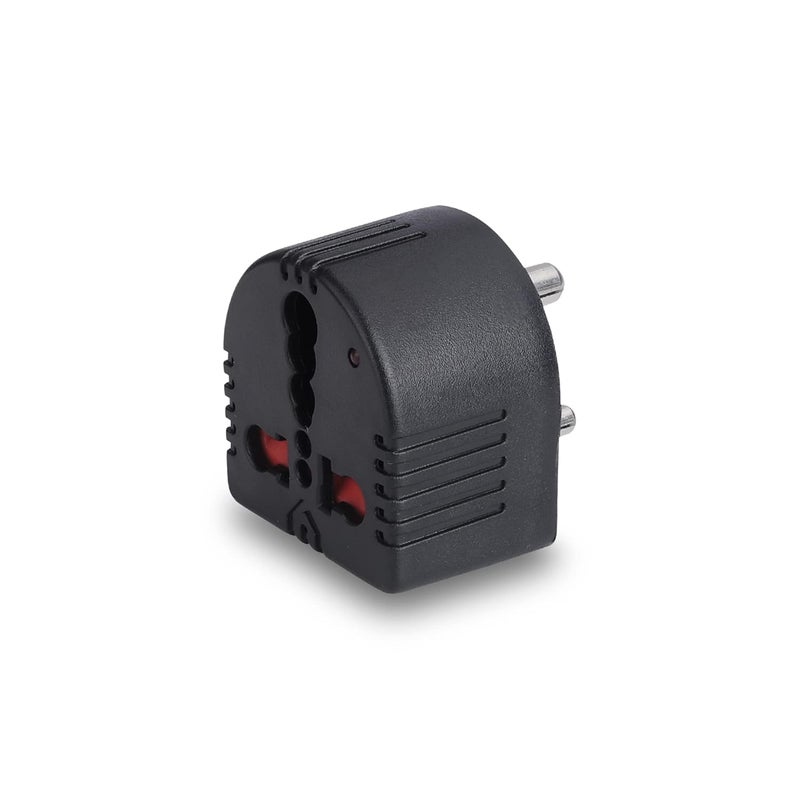 MX محول سفر عالمي 3 دبابيس مع غطاء أمان للأطفال ومؤشر - يحول مقابس الولايات المتحدة والمملكة المتحدة وغيرها إلى الهند، محول طاقة 5A إلى 15A - Image 1