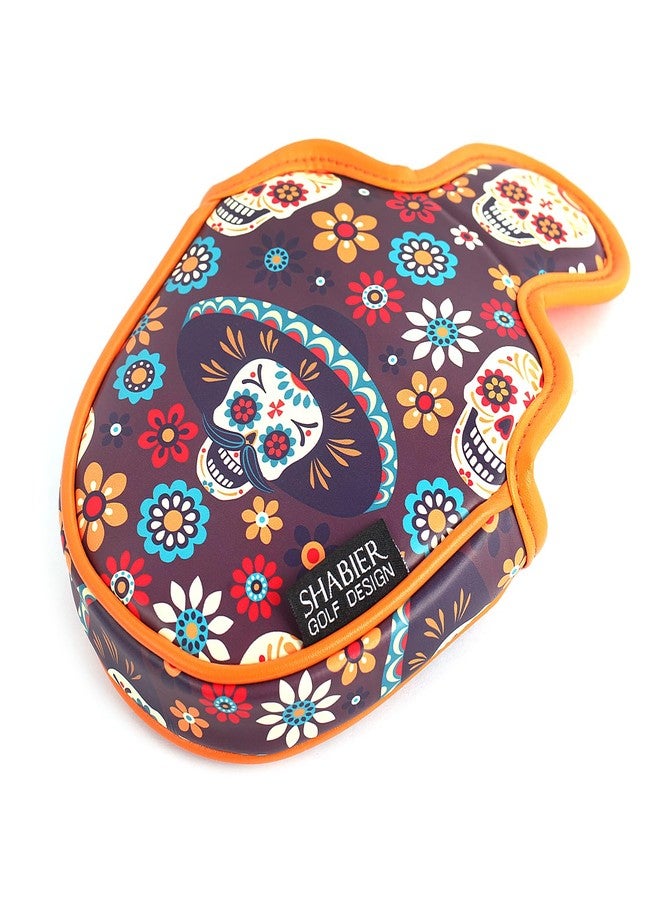 SHABIER Golf Putter Cover Golf Mallet Headcover for Golf Putter Head Cover (Sugar Skull) - Image 3