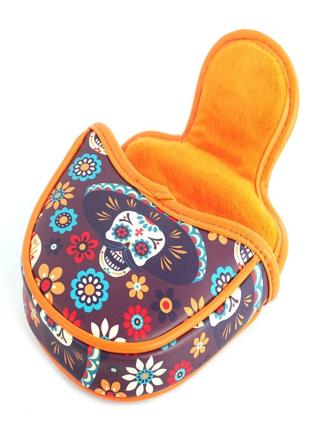 SHABIER Golf Putter Cover Golf Mallet Headcover for Golf Putter Head Cover (Sugar Skull) - Image 4