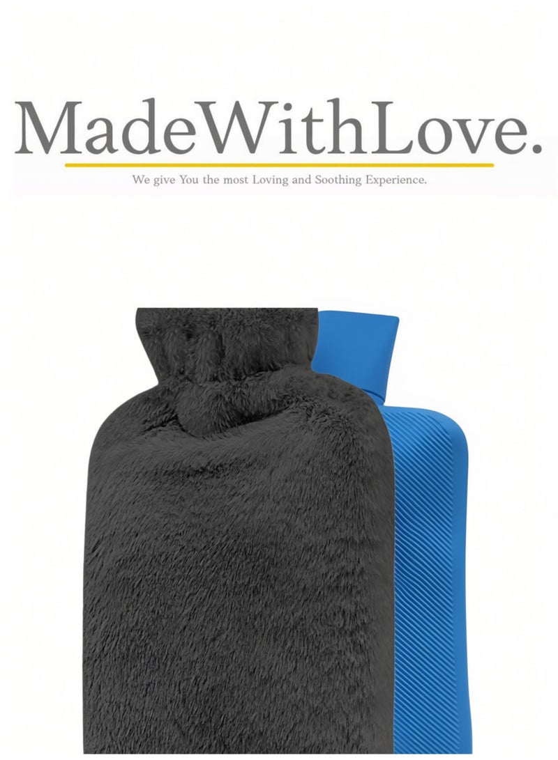Mini Hot Rubber Water Bag with Protection Cloth Cover - Image 3