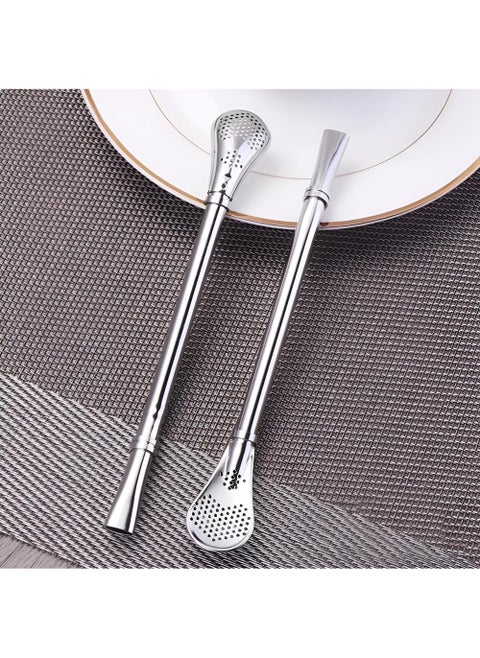 Strainer Spoon Combo - Full Stainless Steel Bar Tool Set Built For Smooth Mixing And Serving Of Drinks, Combining Utility And Elegance For Home And Commercial Settings