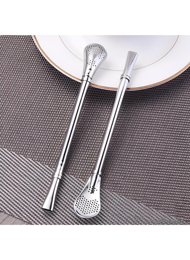 Generic - Strainer Spoon Combo - Full Stainless Steel Bar Tool Set Built For Smooth Mixing And Serving Of Drinks, Combining Utility And Elegance For Home And Commercial Settings - Image 1