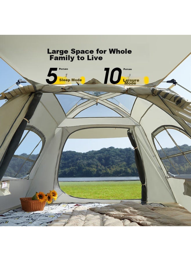 Camel Outdoor Camping Tent, Portable Folding, Rainproof, Thickened, Automatic Canopy Tent For Camping, 173ba6b112 - Image 4