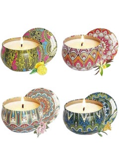 Generic Set of 4 Moroccan candles Multicolor  - Image 2
