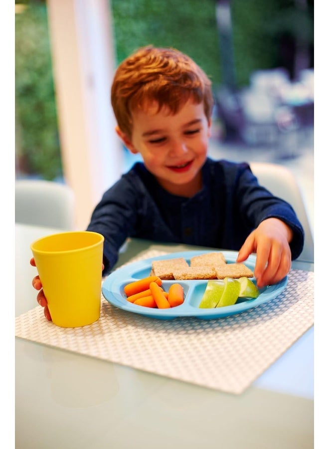 Green Eats 4 Pack Snack Plate, Green - Image 4