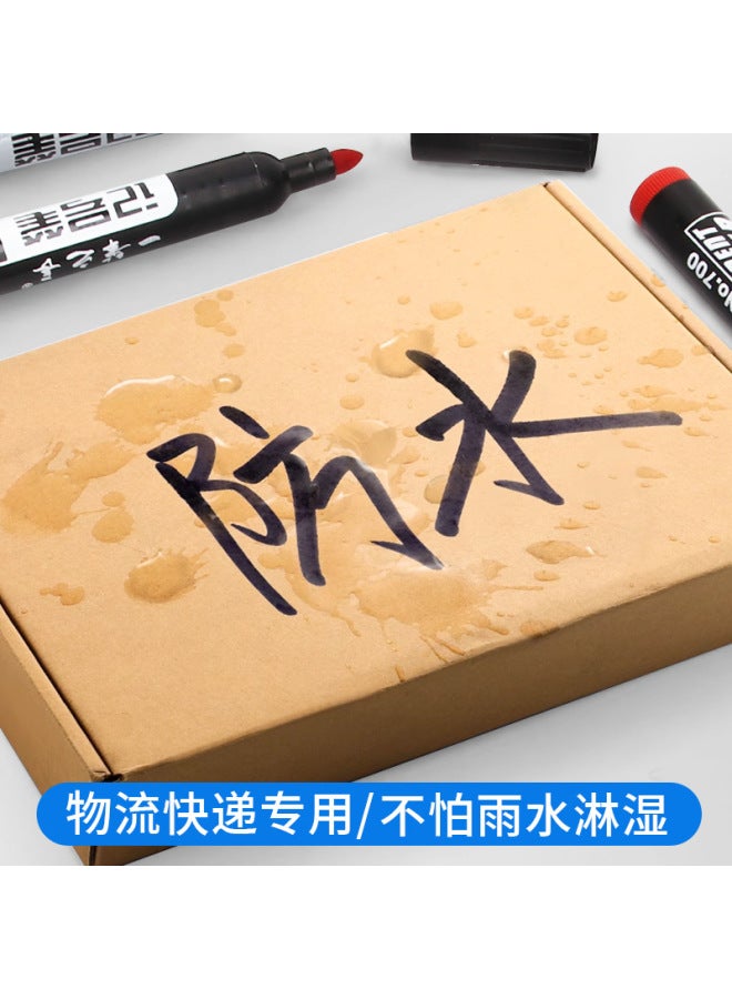 HELPS Large Capacity Oily Marker Black Quick-drying Logistics Special 700 Thick Head Can Add Ink Big Head Mark Pen - Image 3