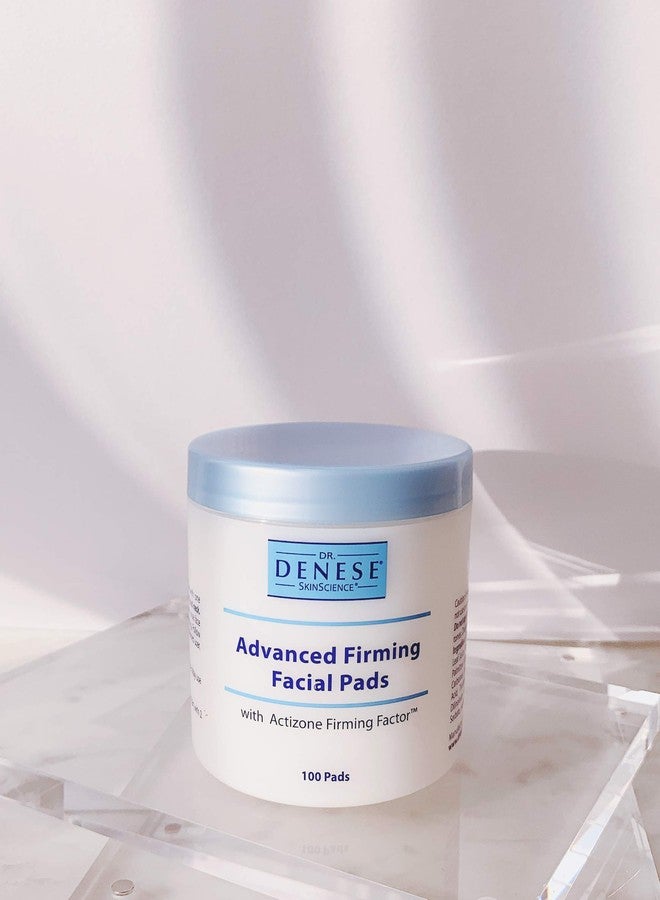 Dr. Denese SkinScience Advanced Firming Facial Pads Exfoliator & Deep Pore Face Cleanser, Toner & Skin Care Glycolic Acid, Peptides & Aloe - Vegan, Paraben-Free, Cruelty-Free - 100 Count - Image 3