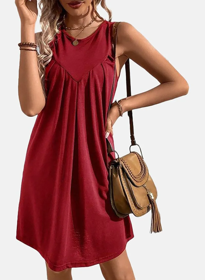 YUNIQEE Women Sleeveless A-Line Dress
