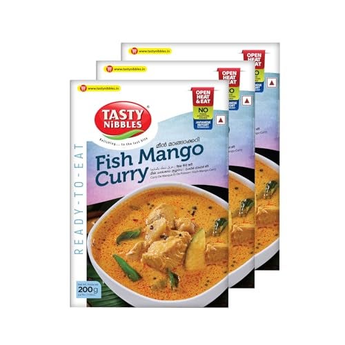 TASTY NIBBLES Fish Mango Curry 200GM Pouch [Pack of 3] - Image 1