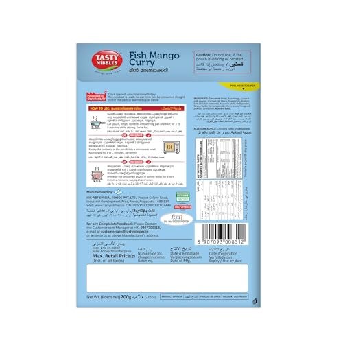 TASTY NIBBLES Fish Mango Curry 200GM Pouch [Pack of 3] - Image 2