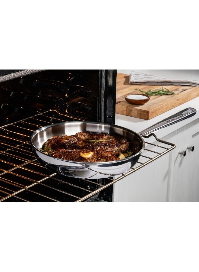 T-fal Pro Tri-Ply Stainless Steel, 8 inch Frypan, E5250264 - Image 3