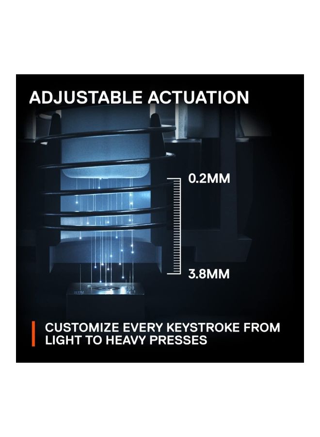 steelseries Apex Pro TKL Wired Mechanical Keyboard, OmniPoint Switches, Adjustable Actuation, With RGB Backlighting, OLED Smart Display, Full Key, USB Type A, English Layout, Black | 64856 - Image 3